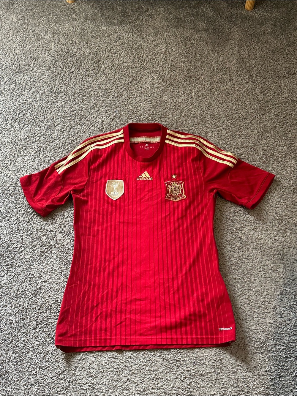 Adidas Spain 2014 Fifa World Cup Red Soccer Jersey